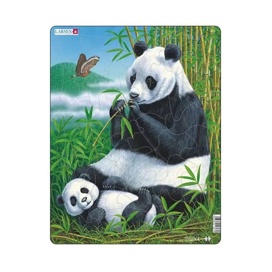 Puzzle Panda maman et son petit panda Larsen