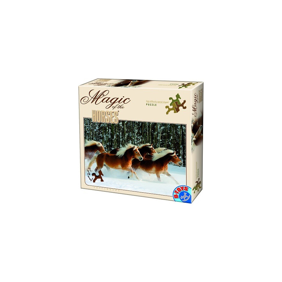 Puzzle chevaux au galop D-Toys