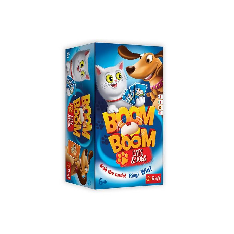 Boite de jeu Boom Boom Chats et Chiens -Trefl