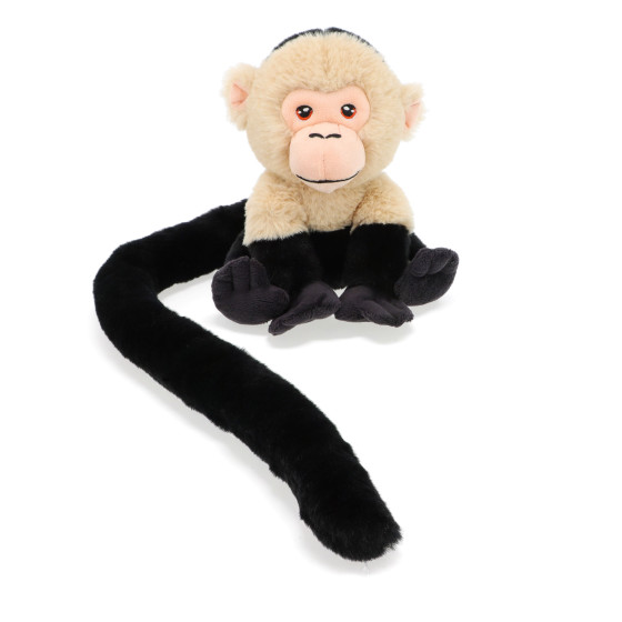 Peluche petit singe beige noir 18 cm Collection Monkey Tails Keel Toys