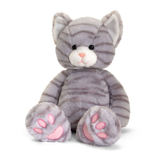 Peluche chat gris