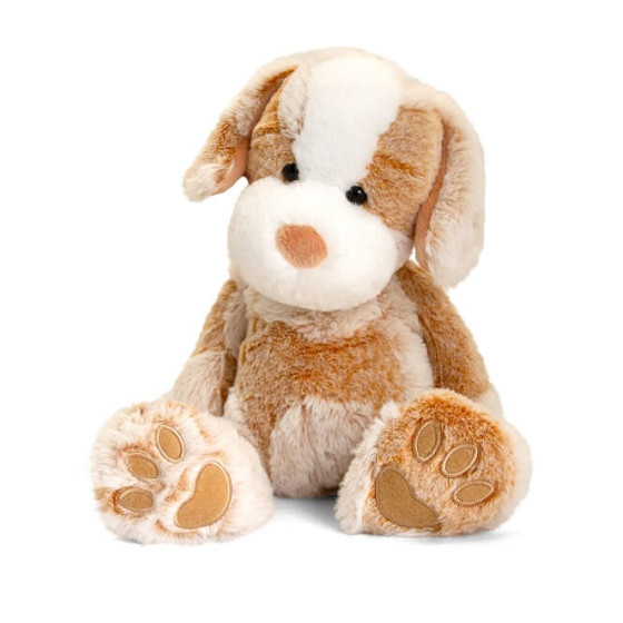 Peluche chien beige