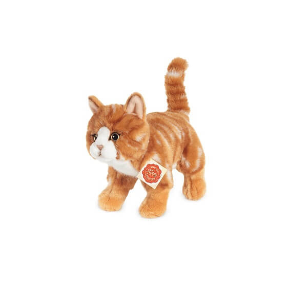 peluche-chat-roux-debout-Teddy-Hermann-Collection