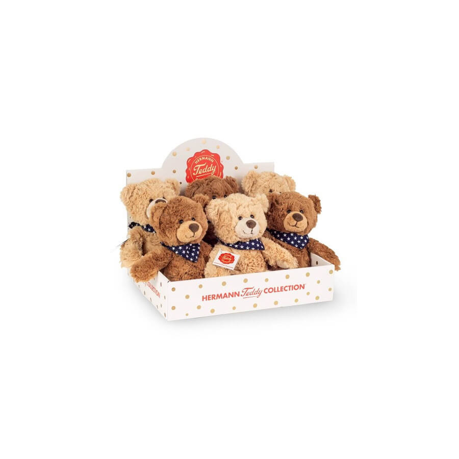 ours-en-peluche-Teddy-Bear-beige-ou-marron-23cm-Collection-Teddy-Hermann