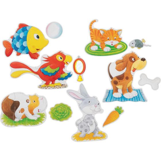 Set de Puzzles en carton animaux de compagnie - Goki