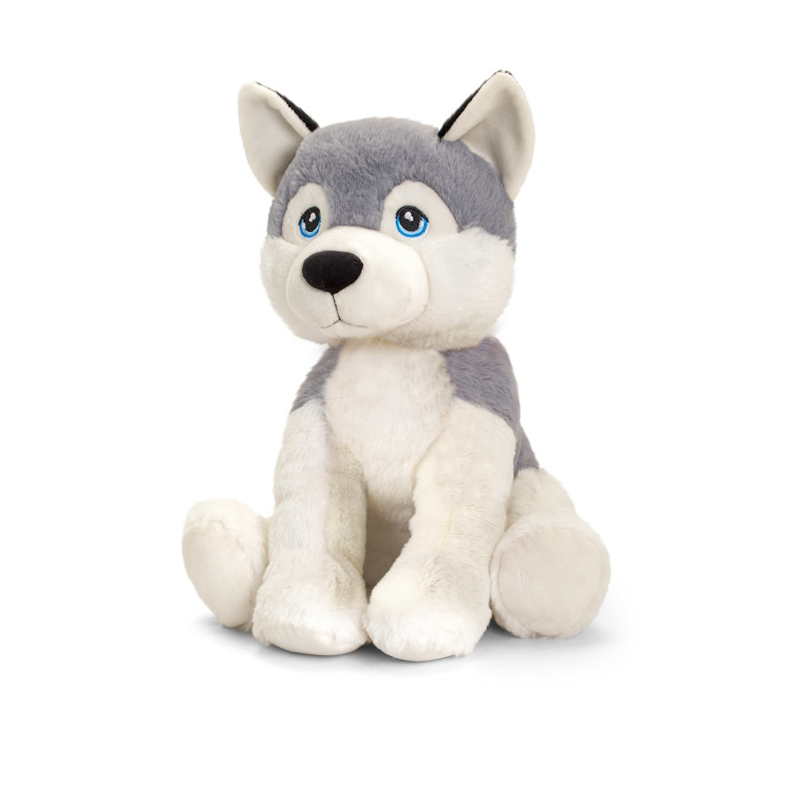 Peluche husky 35 cm - Keeleco - Keeltoys