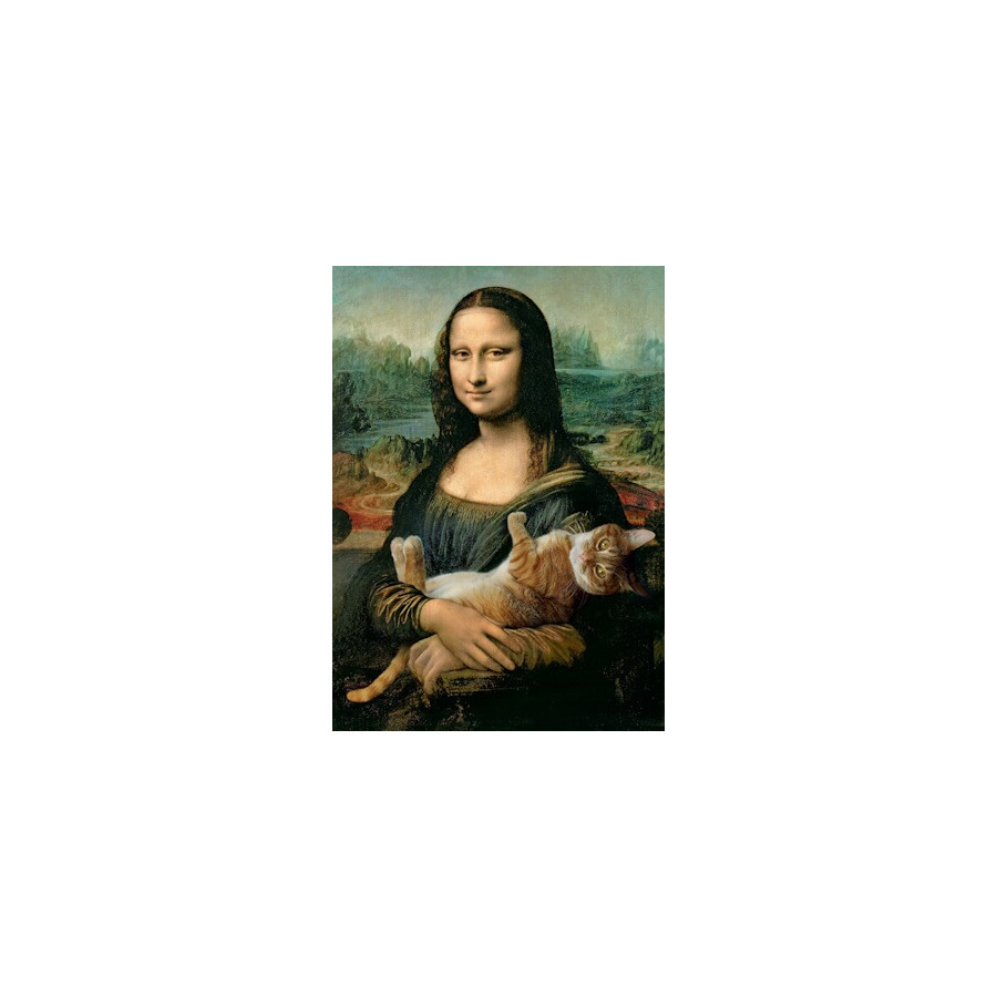 Puzzle-Mona Lisa et le chat-500pieces-Trefl