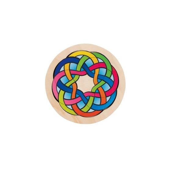 Jeu éducatif en bois - Puzzle fou en forme de rond - Goki