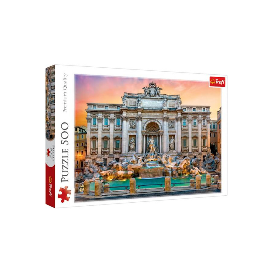 Boite-puzzle-Fontaine de Trevis-500pieces-Trefl