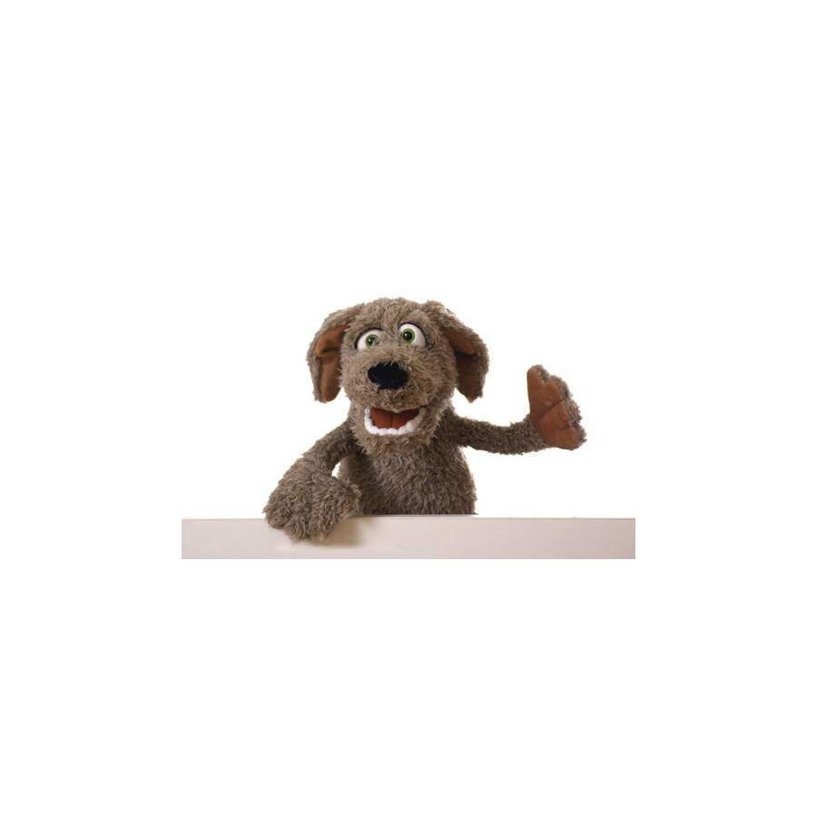 Marionnette-Curl le chien-45cm-vue 01-Living-Puppets