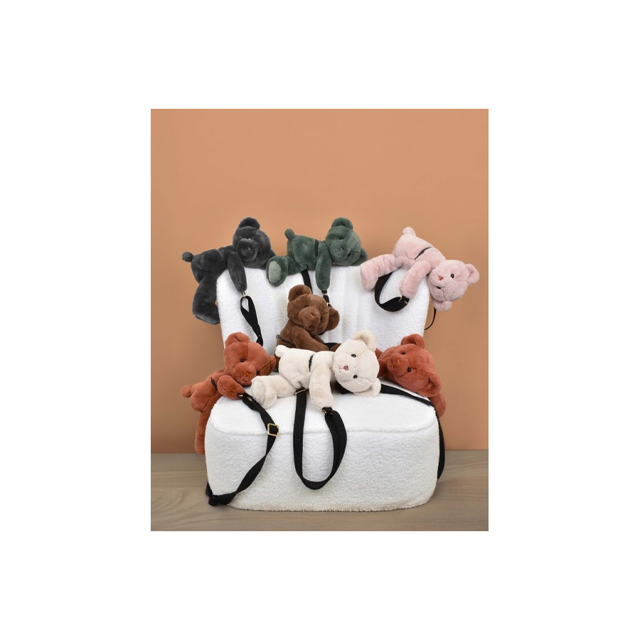 Collection-sacs-bandoulieres-ours-en-peluche 30cm-Doudou-et-Compagnie