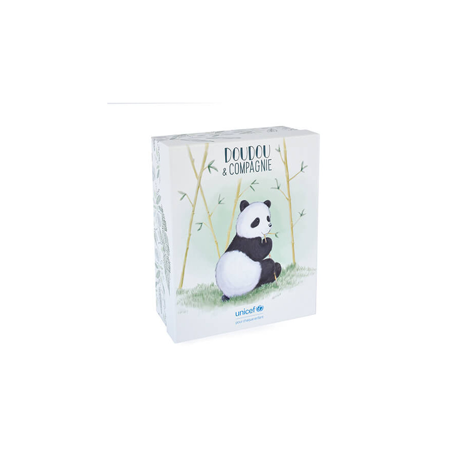 Coffret boite cadeau Panda bébé et moi - Collection Unicef - Doudou et Compagnie
