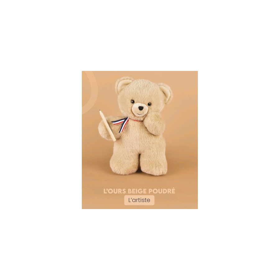 Ours Français l'artiste - peige poudré - Fleximoov - Doudou et Compagnie