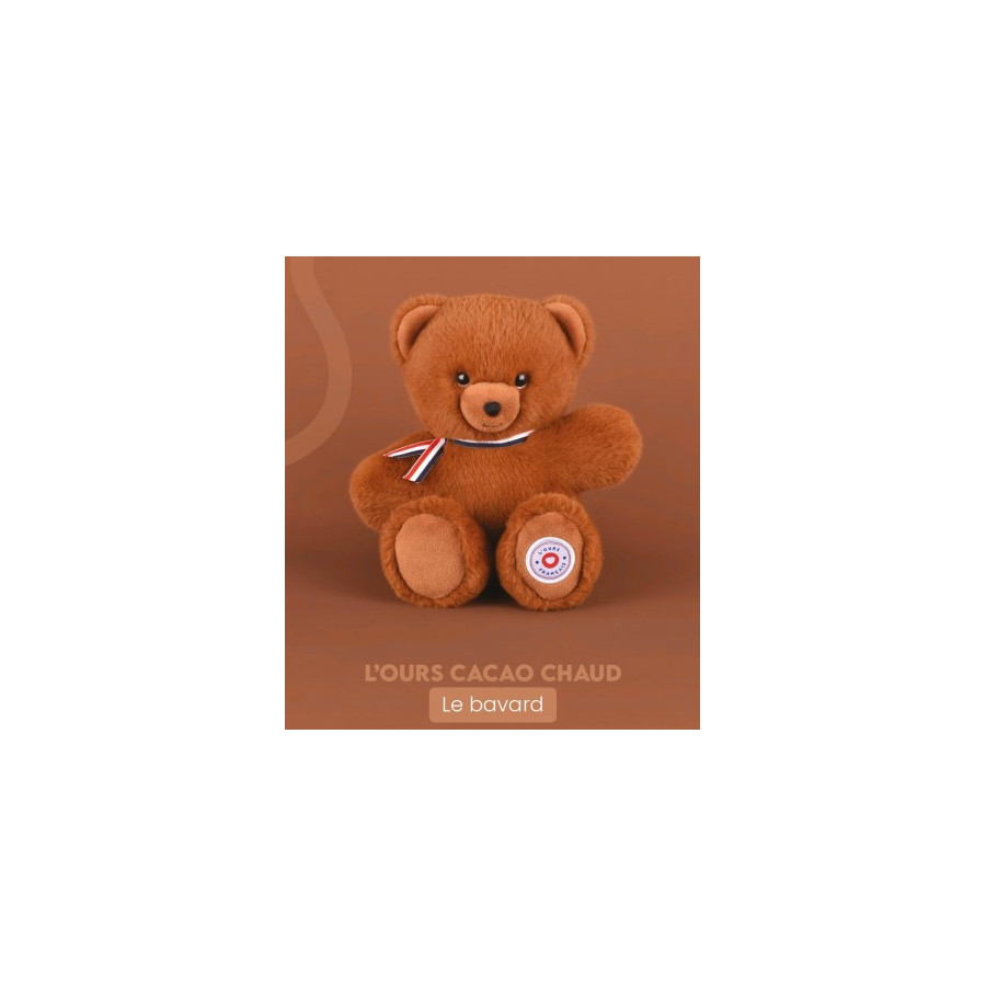 Ours Français le bavard - cacao chaud - Fleximoov - Doudou et Compagnie