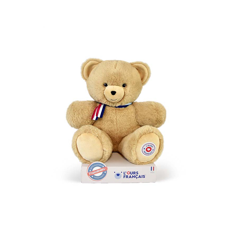 Ours Français l'artiste - beige poudré 25 cm - Fleximoov - Doudou et Compagnie Ours Français l'artiste - beige poudré 25 cm - Fleximoov - Doudou et Compagnie