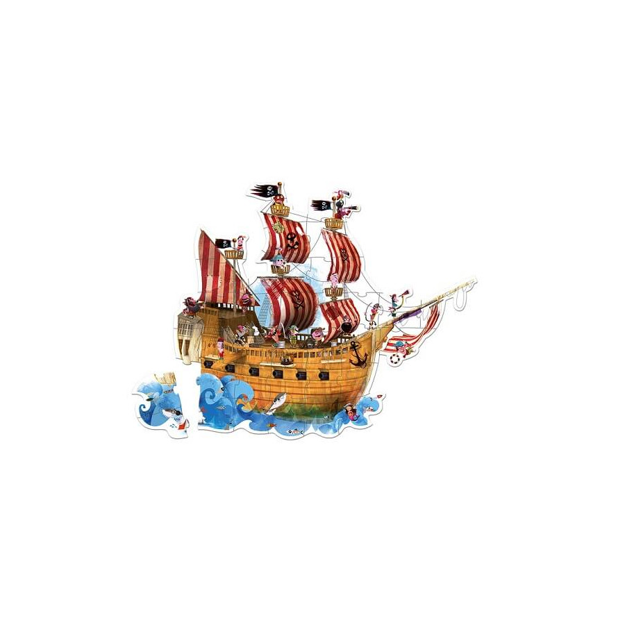 Puzzle-geant-Bateau-pirate-Janod