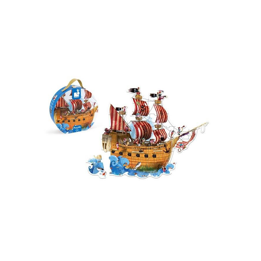 Puzzle-valisette-ronde-Bateau-pirate-et-puzzle-realise-Janod