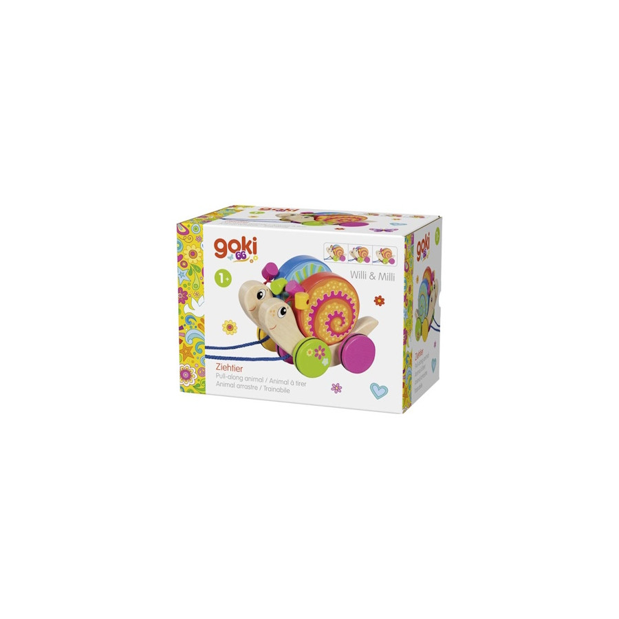 Boite Duo d'escargots Willi et Milli à pousser- Goki