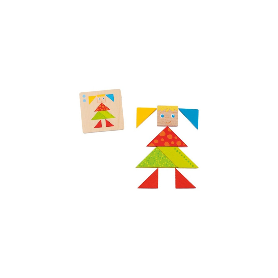 Tangram coloré - Modèle 02 - Goki