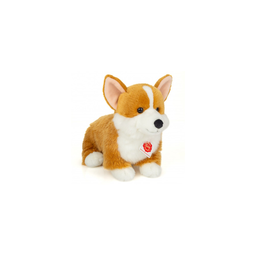 Chien-en-peluche-Corgi-30 cm-Collection-Teddy-Hermann