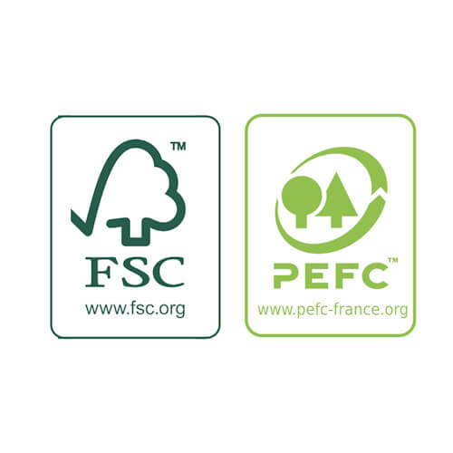 Logo eco lable efc pefc